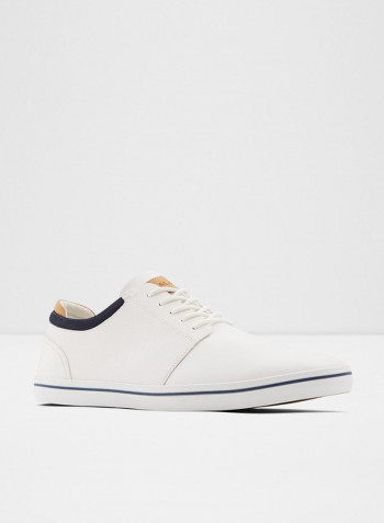 Dwain Lace-Up Low Top Sneakers White