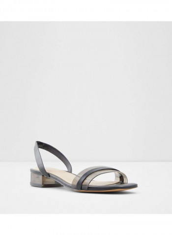 Macyflex Low Heel Sandals Black/Beige