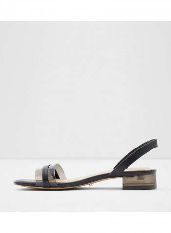 Macyflex Low Heel Sandals Black/Beige