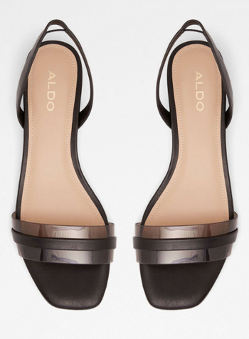 Macyflex Low Heel Sandals Black/Beige