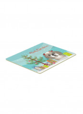 Christmas Tree And Gray Silver Shih Tzu Kitchen/Bath Mat Multicolour 11 x 11inch