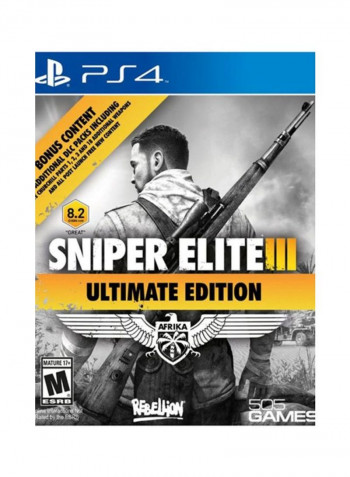 Sniper Elite III: Ultimate Edition (Intl Version) With DualShock 4 Wireless Controller - Action & Shooter - PlayStation 4 (PS4)