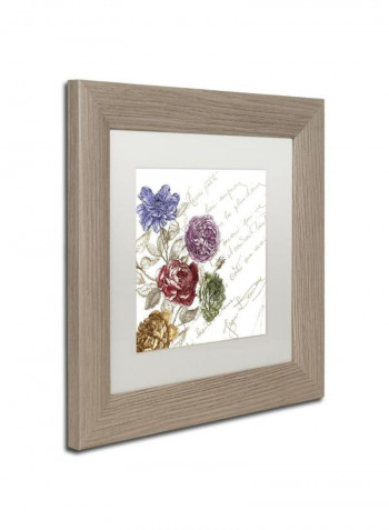 La Belle VIe I Framed Wall Art Multicolour 11 x 11inch