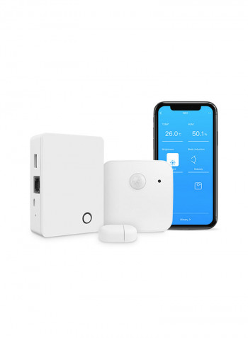 Bestcon Wireless Alarm And Security Sensor Kit With Switch Door Sensor White