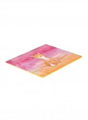 Orange Cat Kitchen Mat Multicolour 16 x 20inch