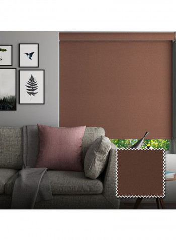 Single Sunset Blackout Window Shade Brown 120x200cm