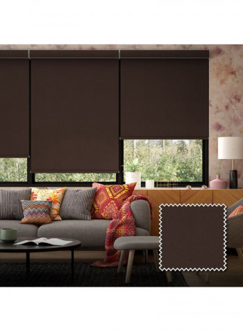 Single Sunset Roller Blackout Window Shade Brown 120x200cm