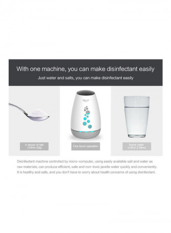Mini Sodium Hypochlorite Generator Water Disinfectant XDSJ-5 White/Grey