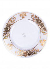 Dolce Vita Round Shaped Charger Plate White/Gold 35 x 2centimeter