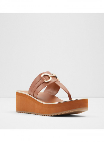 Gwalidia Platforn Heels Sandals Brown