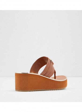 Gwalidia Platforn Heels Sandals Brown