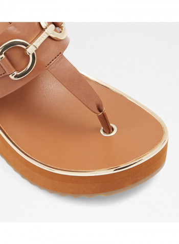 Gwalidia Platforn Heels Sandals Brown
