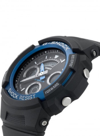 Men's Resin Analog+Digital Wrist Watch AW-591-2AER