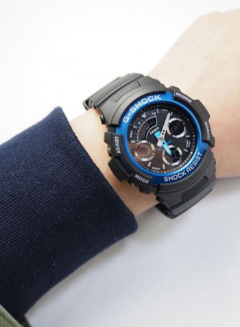 Men's Resin Analog+Digital Wrist Watch AW-591-2AER