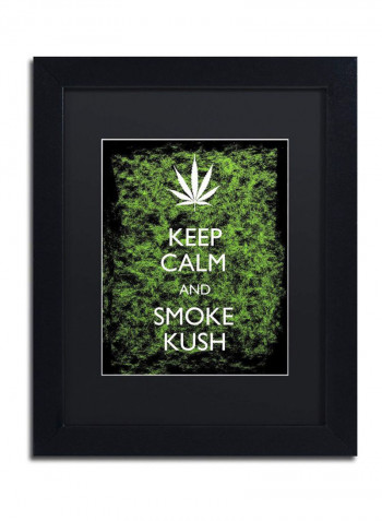Keep Calm Framed Wall Art Multicolour 11 x 14inch