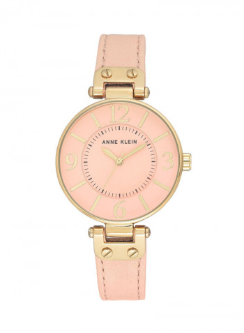 Women's Leather Analog Watch 109168PEPE