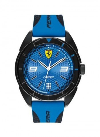 Men's Water Resistant Rubber Analog Watch 830518