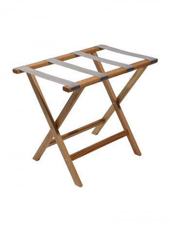 Straight Leg Luggage Rack Brown/Grey 23.8 x 15.5 x 20inch