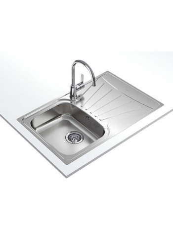 Starbright 45 E-Xn 1B 1D Inset Reversible1 Bowl 1 Drainer Sink With Matt Finish Stainless Steel 790x500x160mmmm