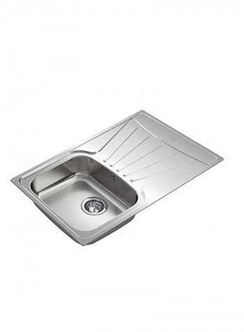 Starbright 45 E-Xn 1B 1D Inset Reversible1 Bowl 1 Drainer Sink With Matt Finish Stainless Steel 790x500x160mmmm