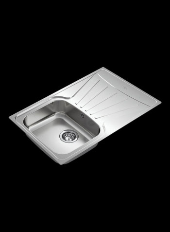 Starbright 45 E-Xn 1B 1D Inset Reversible1 Bowl 1 Drainer Sink With Matt Finish Stainless Steel 790x500x160mmmm