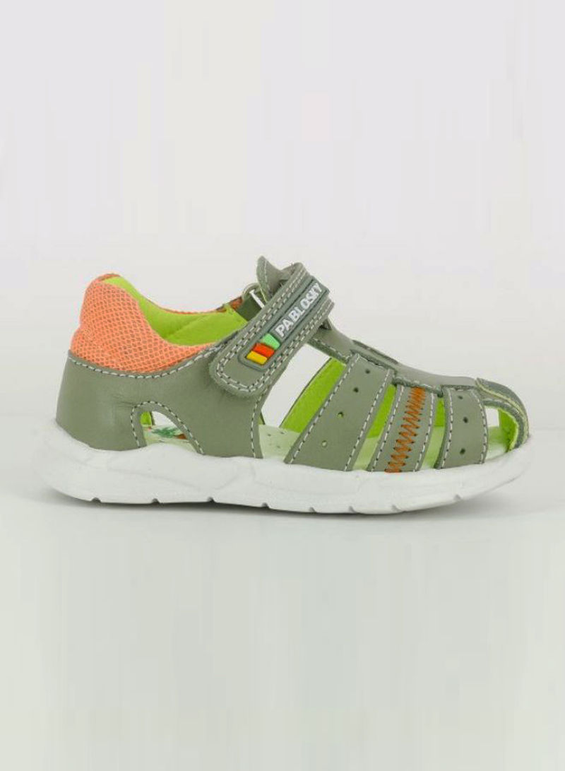Stepeasy Closed Toe Casual Sandals Green/Orange