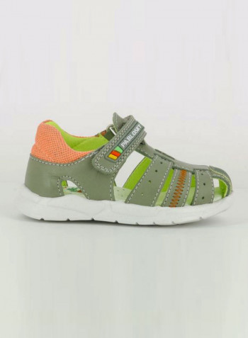 Stepeasy Closed Toe Casual Sandals أخضر/ برتقالي