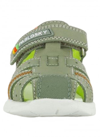 Stepeasy Closed Toe Casual Sandals أخضر/ برتقالي