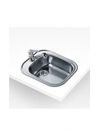 Stylo 1B Inset Stainless Steel Sink One Bowl Stainless Steel 465x485x165mmmm