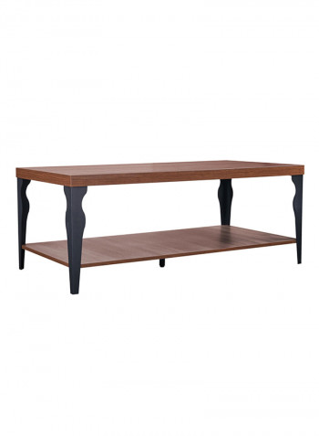 2-Tier Arizona Coffee Table Brown/Black