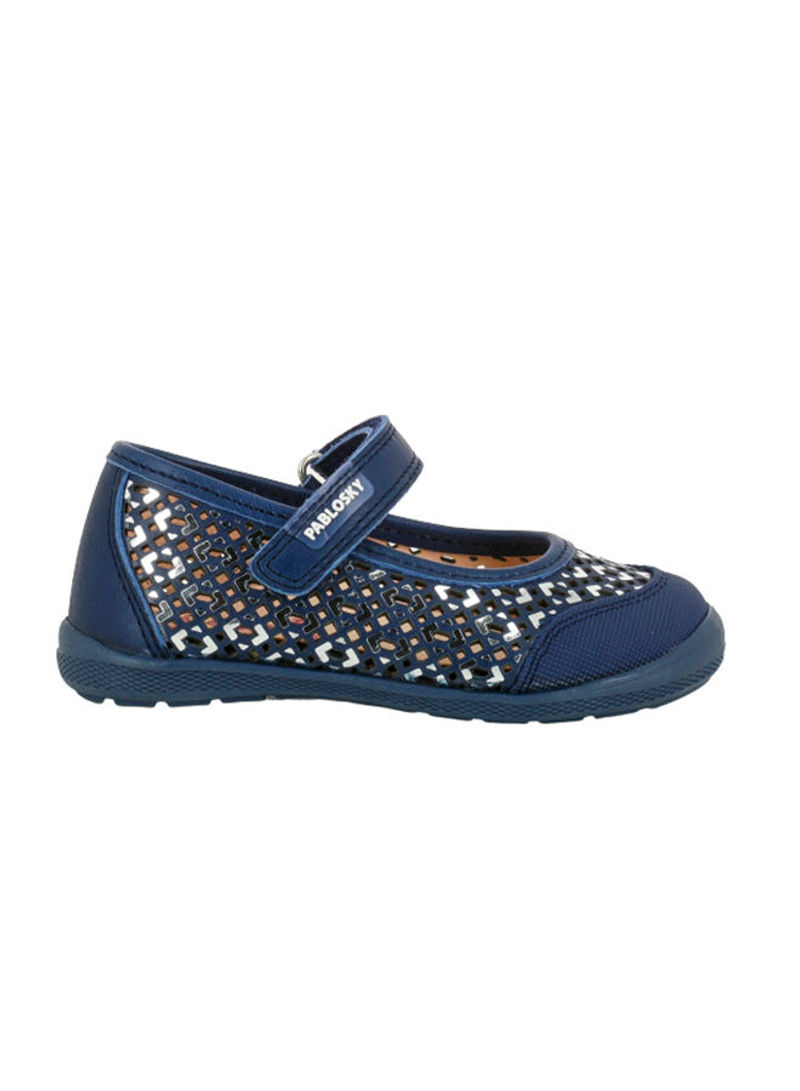 Mary Jane Velcro Sandal Blue