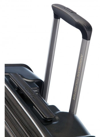 4 Wheels Technum Hard Side Medium Lugage Trolley Bag 68cm Diamond Black