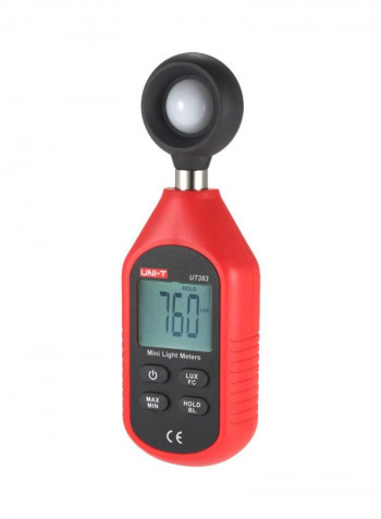 Mini Digital Light Meter Red/Black/White 23.5x11.5x3.5centimeter
