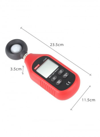 Mini Digital Light Meter Red/Black/White 23.5x11.5x3.5centimeter