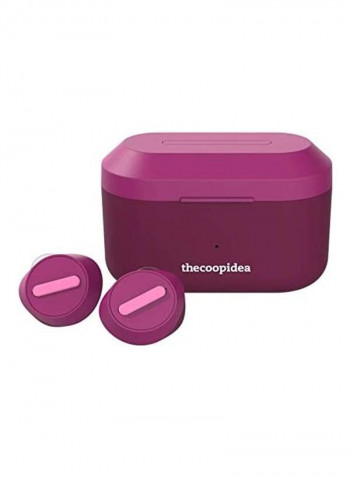 Beans Pro Active True Wireless In- Ear Earbuds With Charging Case Purple