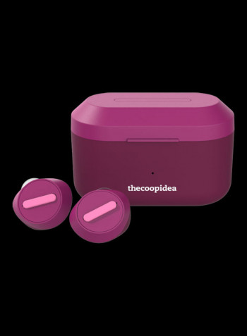 Beans Pro Active True Wireless In- Ear Earbuds With Charging Case Purple