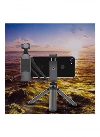 Pocket Handheld Phone Holder Stand Black