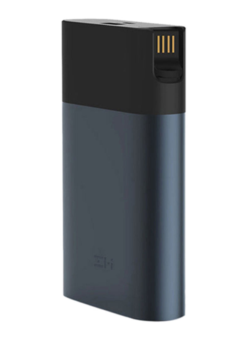 Portable 4G LTE Pocket Wi-Fi Router Mobile Power Bank 10000mAh Dark Blue/Black