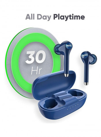 DuoPods M80 True Wireless Bluetooth Earbuds Blue