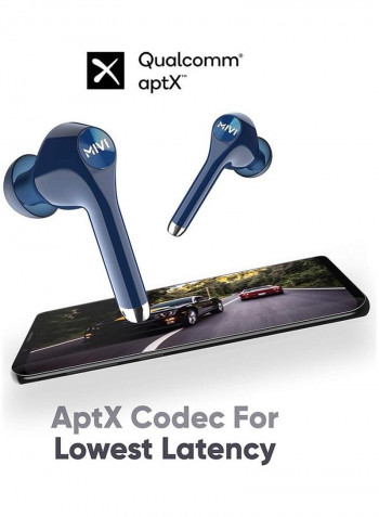 DuoPods M80 True Wireless Bluetooth Earbuds Blue