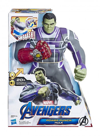 Marvel Avengers Endgame Power Punch Hulk Action Figure E3313