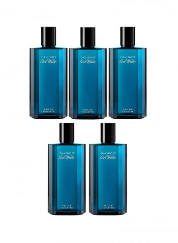 Pack Of 5 Cool Water EDT 125ml