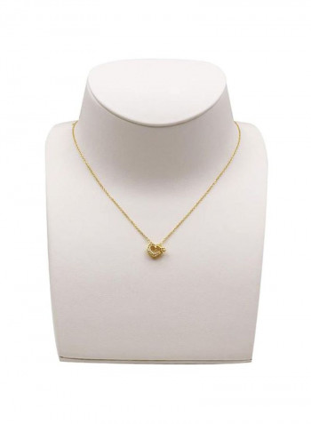 14 Karat Gold Plated Heart Pendant Necklace