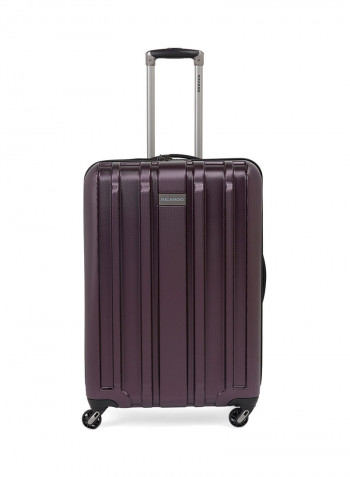Yosemite Spinner Luggage Trolley 25-Inch Plum