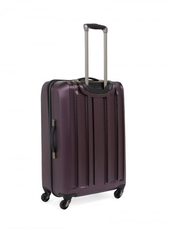 Yosemite Spinner Luggage Trolley 25-Inch Plum