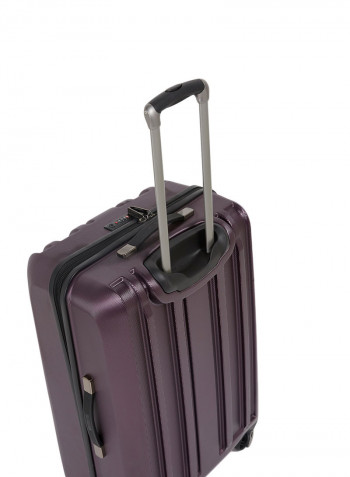 Yosemite Spinner Luggage Trolley 25-Inch Plum