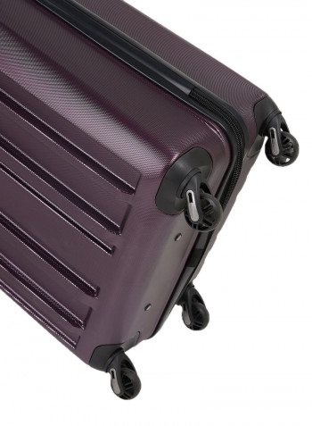 Yosemite Spinner Luggage Trolley 25-Inch Plum