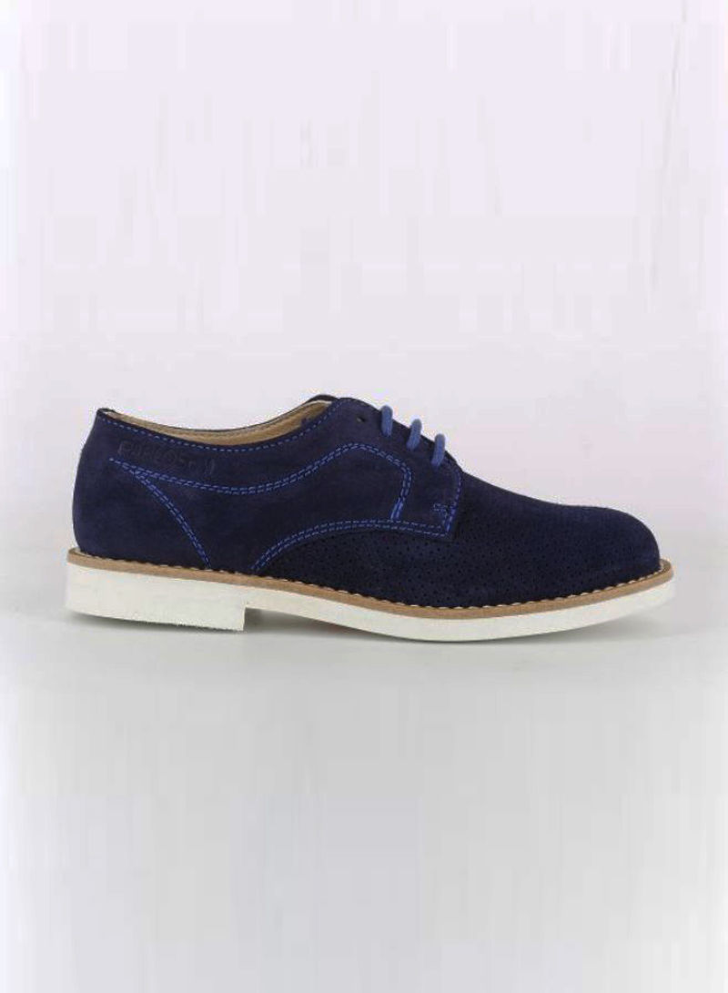 System Lace-Up Low Top Sneakers Navy