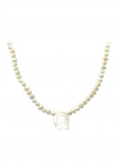 18 Karat Gold Pearls Strand Letter Q Necklace reviews 18 Karat Gold Pearls Strand Letter Q Necklace