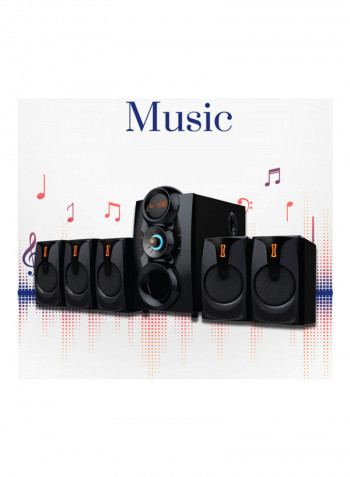 5.1 Channel Home Theater System With Remote FHT851RK-SL Black